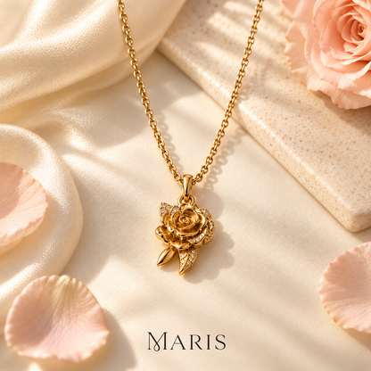 Maris™ Sword and Rose Matching Necklace