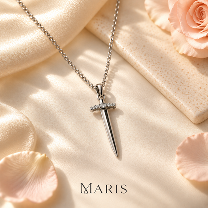 Maris™ Sword and Rose Matching Necklace